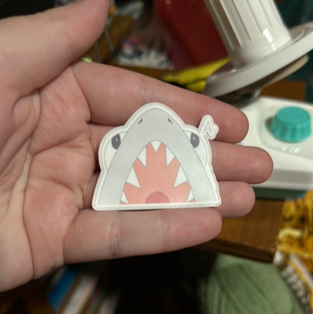 He screm Shork sticker