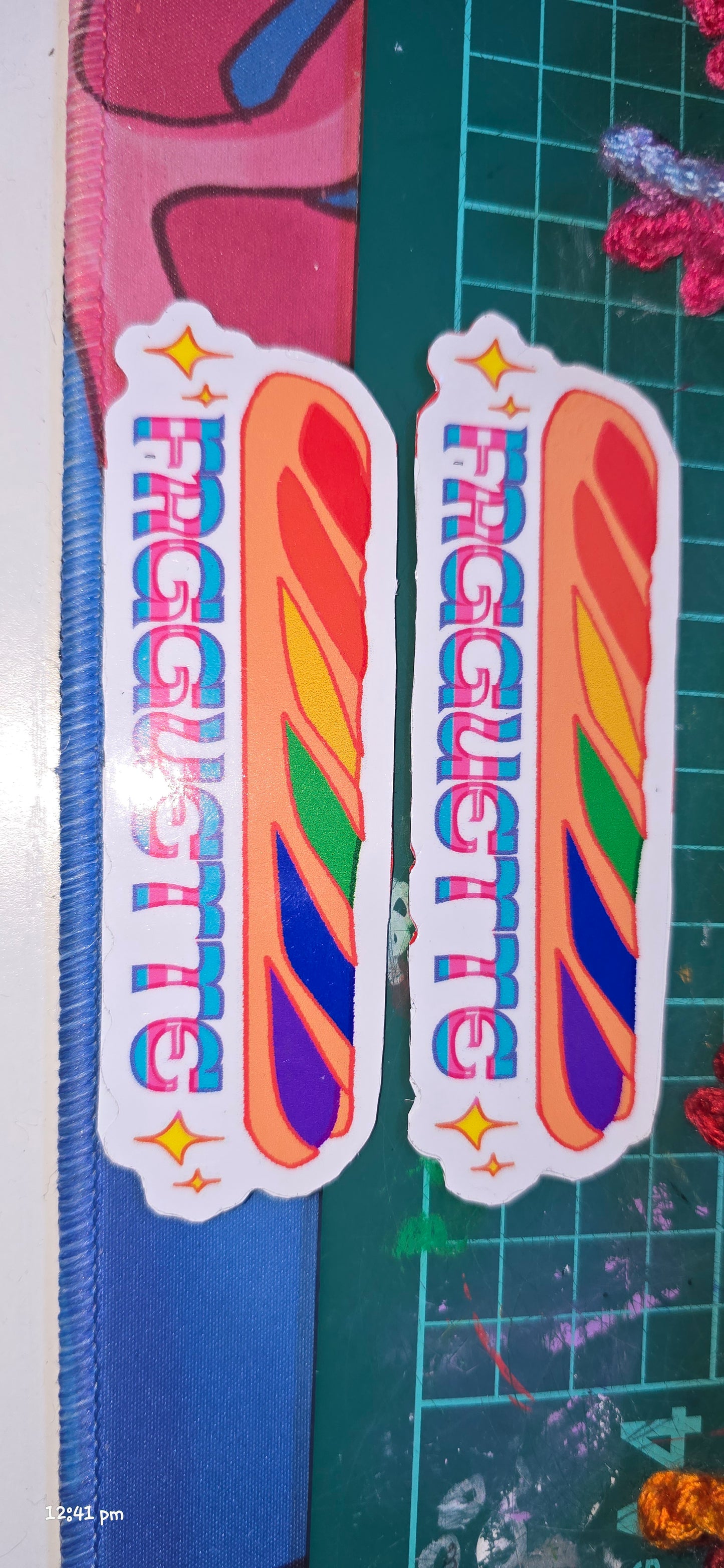 “Fagguette” sticker