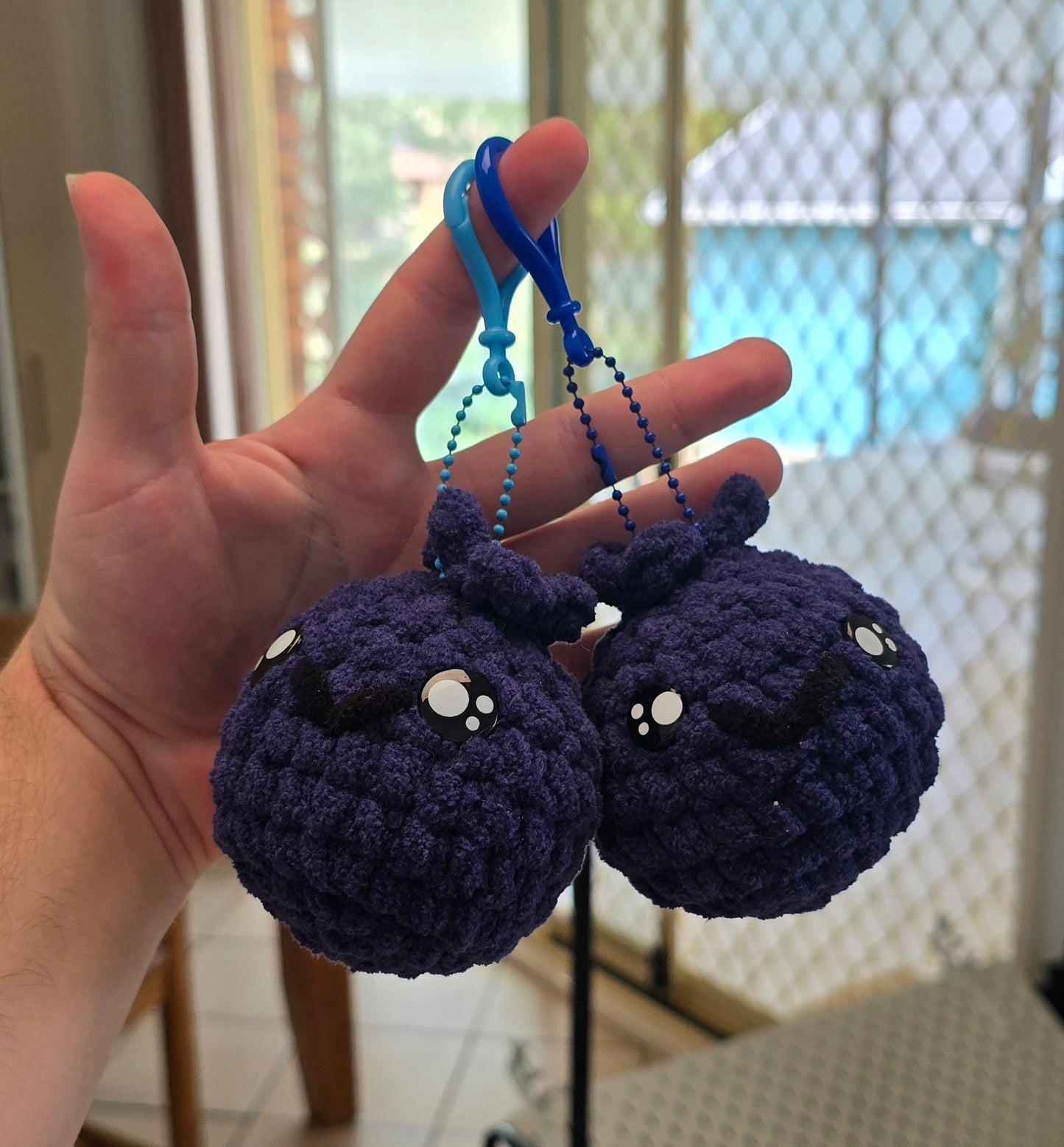 Blueberry keychain