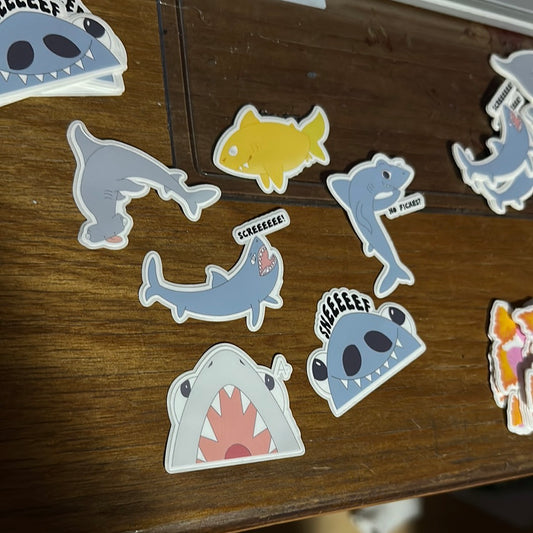 Silly shark sticker pack!