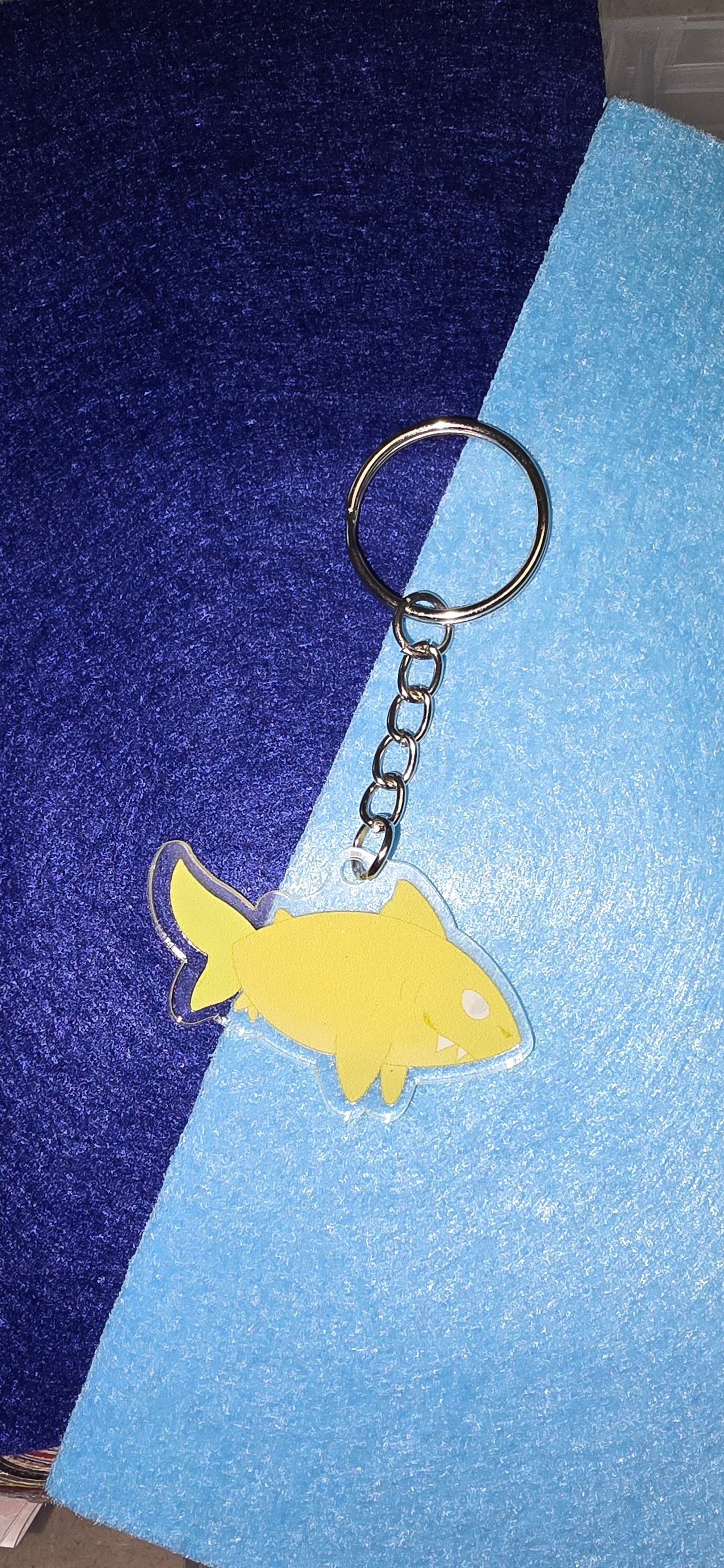 Lemon shark keychain