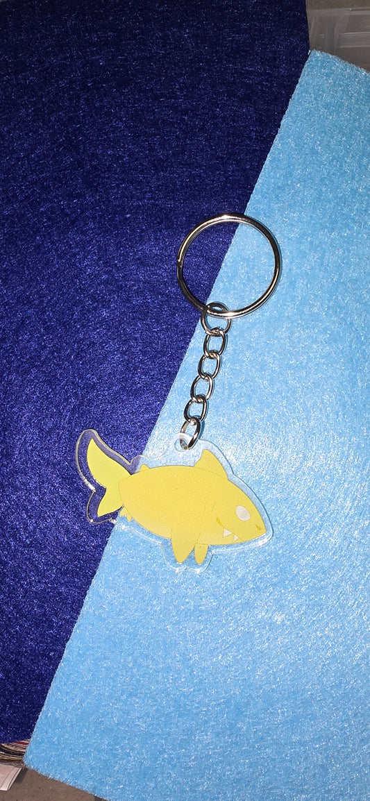 Lemon shark keychain