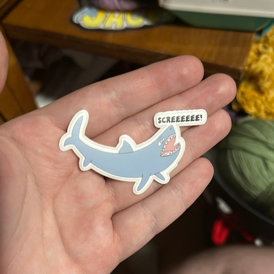 Scree shark sticker