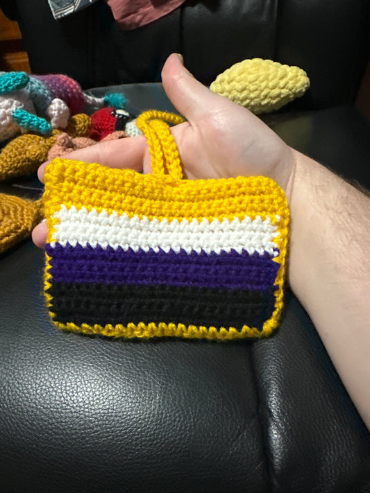 Pride flag card holder!