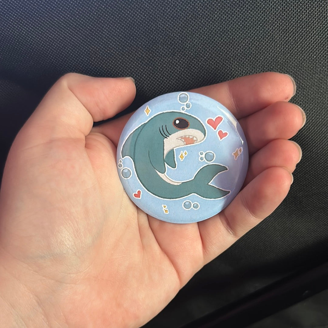 Blahaj Shark button!